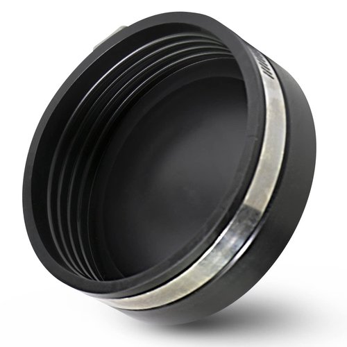 Supply Giant 3972 Flexible PVC Pipe Cap with Stainless Steel Clamps, 5.5" Inner Diameter for 5" Nominal Pipe, Black
