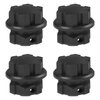 Vgoohobby Aluminum 17mm Splined Wheel Hubs Adapter & Nuts #8654 Compatible with Traxxas 1/10 E-Revo 2.0 Maxx & 1/8 Sledge RC Car (Black)