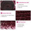 22 24 26 Inch 1B99J Bundles Ombre Red Deep Wave Human Hair Bundles Brazilian Unprocessed Virgin Hair Two Tone Black And Wine Red Bundles Human Hair Burgundy Deep Wave Bundles Remy Hair Extensions
