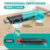 Yeegewin Heat Gun, 380W Fast Heat Mini Hot Air Gun with 2-Temp Settings 480°F~850°F(249°C-455°C) Overload Protection Reflector Nozzle, 4.9Ft Long Cable for Shrink Wrap,Vinyl, Crafts, Epoxy Resin