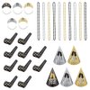 Amscan Party City New Year’s Eve 2025 Wearables and Noisemakers for 10 Guests, Party Supplies, Black, Gold and Silver, 30 Piece