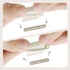 Dreamlover Wig Clips, Hair Extension Clips, Wig Clips to Secure Wig, 10 Teeth, Beige, 30 Pieces
