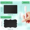 300 Pieces Chalkboard Labels Reusable Chalk Sticker Labels with 2 Chalk Liquid Markers Waterproof Stickers Labels for Jar Storage Bins Bottle Craft Kitchen Pantry Office(Rectangle and Wave Style)