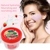 AICHUN BEAUTY Ice Cream Facial Wash Off Mud Mask Oil-Control Deep Cleaning Moisturizing Exfoliation Blackhead Skin Care 100g 3.38FL. OZ (STRAWBERRY & MILK)