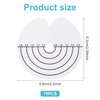 HINZIC 75pcs Round Hair Extension Spacer Template Protector with Scale, Single Hole Bonding Guards for Hair Extension, Transparent Heat Shield Spacer Tool for Wig Extension