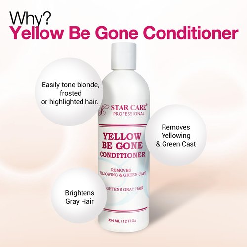 Star Care Yellow Be Gone Shampoo & Conditioner 12oz/354ml