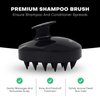 Spornette Scalp Massager Shampoo Brush Black