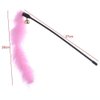 Hypeety 2 pcs Cat Toys Interactive Feather Wand Teaser Wand Feather Rod with Bells Cat Kitten Fun Interactive Toys (Random Color)