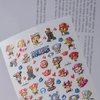 ONE Piece Nail SSTICKER 3D Anime Nail Sticker ONE Piece Nail DECALEmbossed Nail Art Stickers Decals Self Adhesive Nail Sticker Kawaii Design Anime Nail Stickers for Women, Girls, Kids, Gift (Monkey)