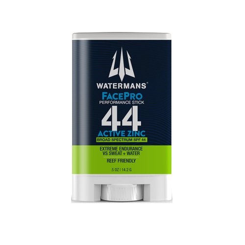 Watermans FacePro SPF 44 Sunscreen Stick for Face, Zinc Oxide Sunscreen Stick, Reef Safe Sunscreen, Broad Spectrum Face Sunscreen, Mineral Sunscreen
