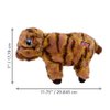 KONG Low Stuff Stripes Plush Dog Toy for All Sized Dog Breeds (Cow)