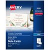 Avery Printable Note Cards with Envelopes, 4.25" x 5.5", Textured White, 50 Blank Note Cards for Inkjet Printers (03379)