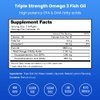 Omega 3 Fish Oil Supplements 3600mg with EPA & DHA | High Potency Omega 3 Supplement to Support Heart, Brain, Joints, Skin, Eyes & Immune Health | 180 Natural Lemon Burpless Fish Oil Capsules