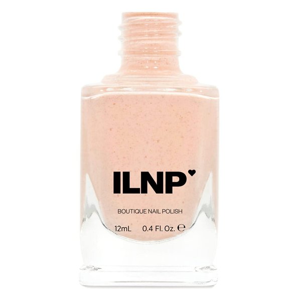 ILNP Cottontail - Soft Apricot Speckled Nail Polish, 7-Free, Non-Toxic, Vegan, Cruelty Free, 12ml