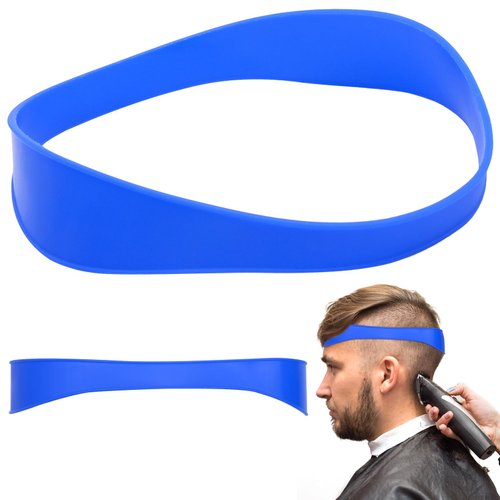Neckline Shaving Template, Curved Silicone Fading Hair Band, Hair Trimming Guide for Home DIY Haircuts