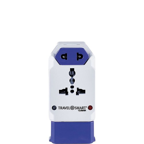 Conair Universal Travel Adapter with USB, European Plug Adapter with Surge Protection, All-in-One Travel Adapter Worldwide