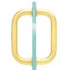 CRL 6" Brass Tubular Back-to-Back 3/4" Diameter Shower Door Pull Handles