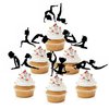 YiiiGoood Yoga Birthday Decoration Kit Yoga Banner & Muffin Cupcake Toppers Yoga Girls Silhouettes Party Decorations Yoga Day for Kids Birthday Baby Shower 1st Birthday Yoga Class Training Planning