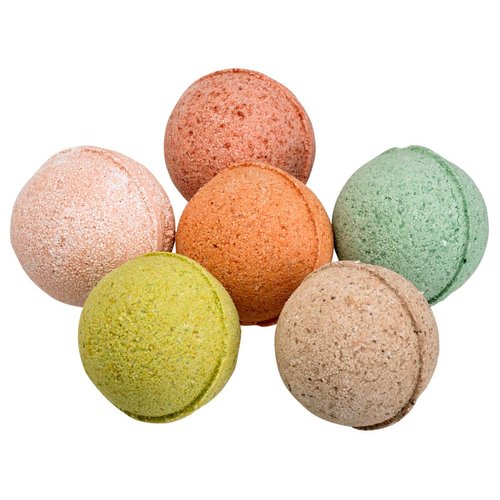 Fabulous Frannie Bath Bomb Wellness Gift Set Pure Essential Oil, Coconut Oil, Witch Hazel, Fizzies to Moisturize Skin 2.5oz (Pack of 6)