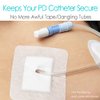 Split Drain Adhesive Bandages 4" x 4", PD Catheter Feeding Tube Pad Drainage G Tubes Holder Covers J Peg Tube Patch Peritoneal Dialysis Accessories Gtube Supplies (Pack of 10)