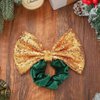 Gortin Bow Hair Scrunchies Sequins Bowknot Hair Ties Hair Elastic Bands Scrunchy Hair Rope Ponytail Holders Irish Day Hair Accessory for Women and Girls