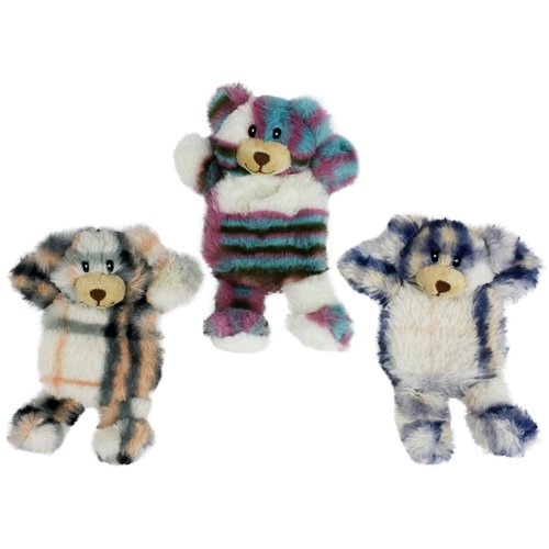 Multipet Berman Mini Bear 7" Dog Toy with Squeakers (Assorted Color, 1 Pack)