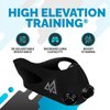 TRAININGMASK - Elevation Training Mask 2.0 - Fitness Mask, High Altitude Mask, Workout Mask, Running Mask, Breathing Mask, Endurance Mask (Medium, Black)