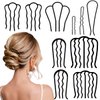 10 Piece Hair Side Combs U Shaped Hair Pins Hair Fork Clip Hair Stick for Updo Bun, Hair Combs for French Hair Bun Hair Accessories