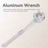 Ullnosoo Bung Wrench 55 Gallon Drum, Drum Wrench Aluminum Barrel Wrench Opener Tool for 10 15 20 30 50 55 Gallon Drum, for 2 inch and 3/4 inch Bung Caps