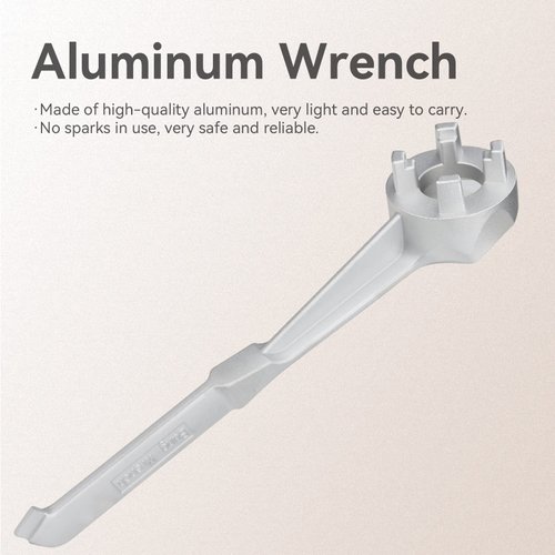 Ullnosoo Bung Wrench 55 Gallon Drum, Drum Wrench Aluminum Barrel Wrench Opener Tool for 10 15 20 30 50 55 Gallon Drum, for 2 inch and 3/4 inch Bung Caps