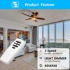 CENMING Ceiling Fan Remote Control Replacement for Hampton Bay, Hunter, with Wall Mount Reverse Button, Replace UC7078T CHQ8BT7078T CHQ7078T L3HMAY97FANHD RR7078TR L3H2003FANHD Fan-HD HD6(Remote Only)