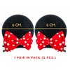 Double Bows Red Pink Polka Dots Hair Clips Costume Accessories: M23 (MC 2 Bows)