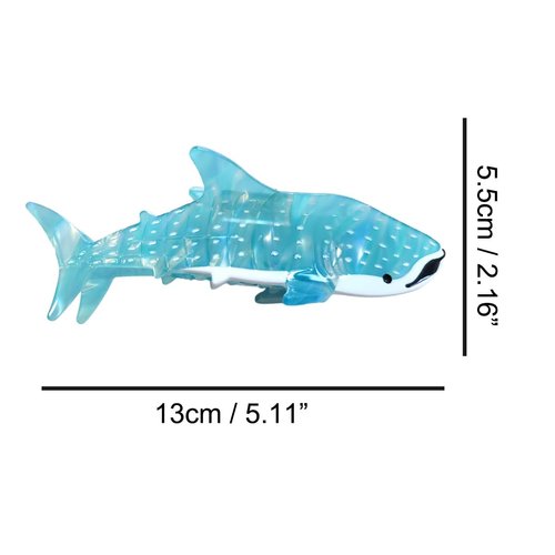 Whale Shark Hair Clip,Cellulose Acetate Hair Clips,Big Claw Clips for Women,Hair Accessories,Cyan