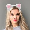 AEGYPIUS Cat Ears Headband Velvet Headbands for Women Soft Plush Material Headband Perfect for Cosplay Velvet Hairband Cat Headband for Parties Ideal for Women and Girls