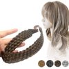 aHairBeauty Braided Headband Hair Band Synthetic Hairpieces Braid Wig Accessories for Women Girl (#Chocolate-8)