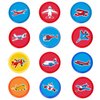 INKSOMOBA 36PCS Airplane Party Favors 24 Tattoos Sticker 12 Stamp Set - Ideal Aircraft Themed Birthday Card Decorations Supplies Goodie Bag Cute Rewards for Girls Classroom Gifts Baby Shower Prizes