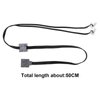 The Lord of the Tools 2PCS LED Light Link Line Cable Technic Power Function Compatible with Lego 8870 Train Vehicle Bricks Building Blocks Toy 50cm