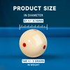 GSE Billiard Practice Training Cue Ball, AAA-Grade PRO Cup Standard Pool Billiard Cue Ball with 6 Red Dots, Billiards Accessories (6 oz 2-1/4")