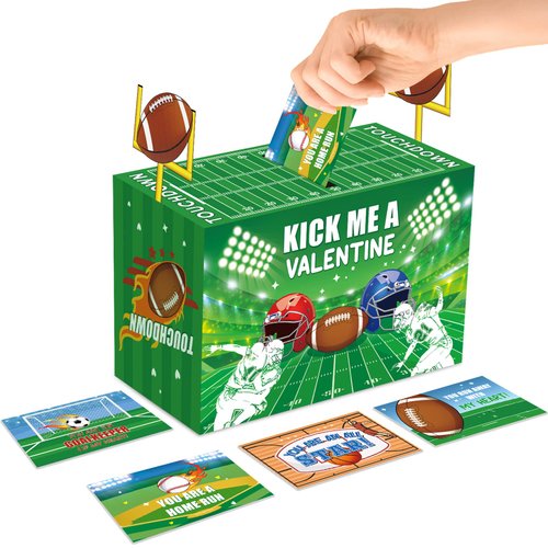 Valentines Boxes for Kids Valentines Mailbox Set Valentines Cards DIY Valentines Card Box with 36...