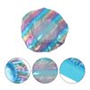 Laser Shower Cap High Elasticity Nightcap Broadside Hair Protection Cover for Various Hair Types