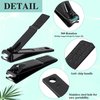 Nail Clippers Set,24 Pack Stainless Steel Nail Clippers Bulk,Black Nail Cutter,Ultra Sharp Sturdy Fingernail Clippers and Toenail Clippers for Women Men(24 Pcs-Black)