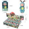 Vueos 10 Pcs 4 Inch Mini Reborn Baby Dolls Set Cute Small Baby Doll with Handmade Animal Clothes - Baby Doll Giftbox Gifts for Girls Boys