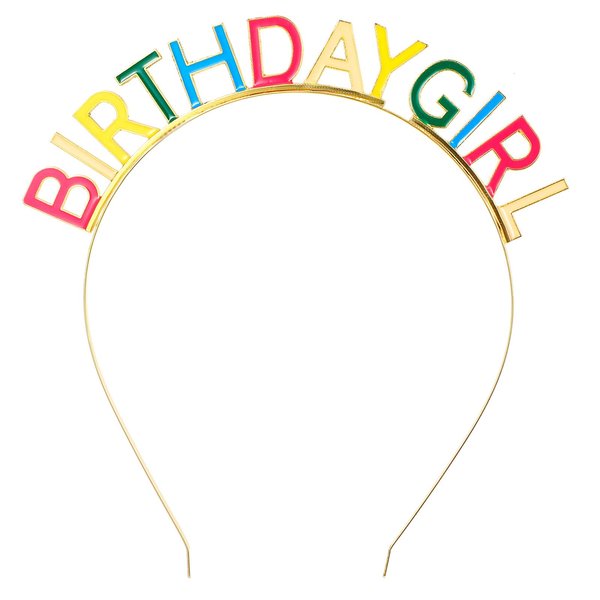 Mabor Happy Birthday Crown, Rainbow Birthday Tiaras Birthday Girl Headband Headpiece Birthday Crown Gift Party Birthday Tiara Happy Birthday Decorations for Women Girls