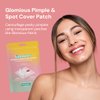Glomious Pimple Patches - Invisible Hydrocolloid Acne Patch for Face and Skin, Spot Cover for Blemishes, Zits Patch, Spot Care for Breakouts, Facial Acne Patch, 2 Sizes (42 counts)
