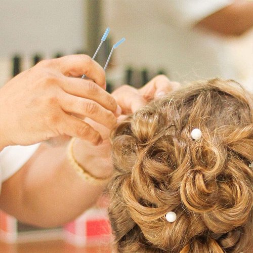 Hot Roller Clips Rollers 8pcs Hot Curler Clips 1.9cm Replacement Hot Roller Clips for Electric Rollers Travel Hot Roller Securing Pin Blue Hot Curler Replacement Clips