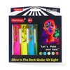 MeiduGaga Neon Face Paint Sticks Glow Face Body Paint Safety Face Paint Crayons Easy to Clean for Makeup Parties Sport Events Birthday Festivals Cosplay (Glow in the Dark)