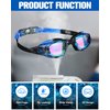 Kanayu 6 Pack Swim Goggles Swimming Goggles No Leaking Full Protection Glasses UV Protection Fog Proof Swim Goggles with Nose Clips Ear Plugs Storage Boxes for Men Women Youth