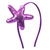 Totelux Starfish Sequins Headband Glitter Sea Star Hair Bands Purple Sea Shell Hair Accessories for Women Girls Beach Birthday Party Favors Decoration Supplies Gift