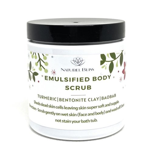 All-Natural Non-Greasy Exfoliating Sugar Scrub | Body Scrub | Detoxifying (4 oz)