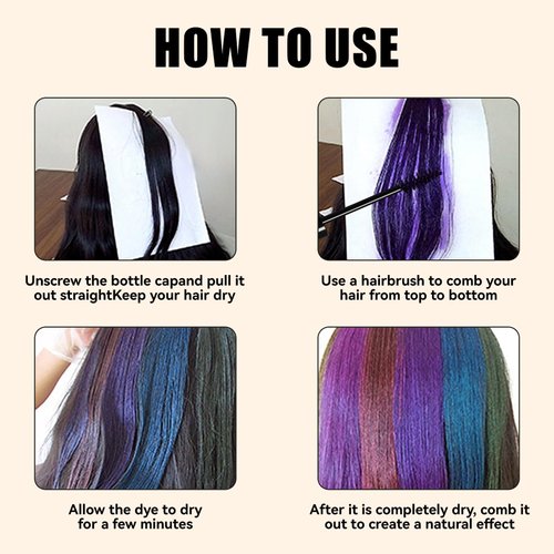 MLSMILE Hair Dye for Kids, Temporary Hair Chalk for Girls, 10pcs Temporary Bright Washable Hair Color Dye,DIY hairstyle Hair Color for Kids Women Men Cosplay Halloween Party Birthday Gifts